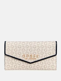 Kiran Logo Slim Clutch Wallet