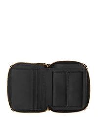 Bowie Debossed Zip-Around Wallet