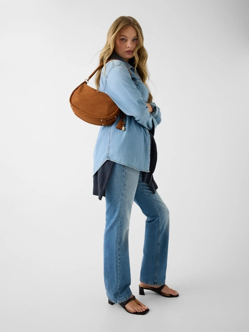 Danya Suede Shoulder Bag