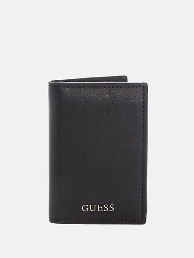 Smooth Faux-Leather Bifold Wallet