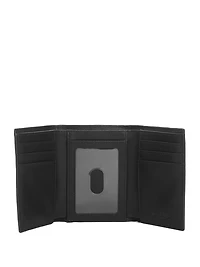 Debossed Logo Trifold Wallet