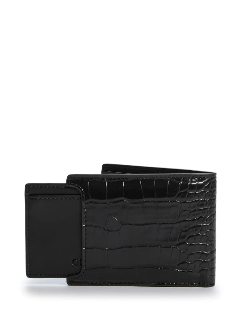 Croc-Embossed Bifold Wallet