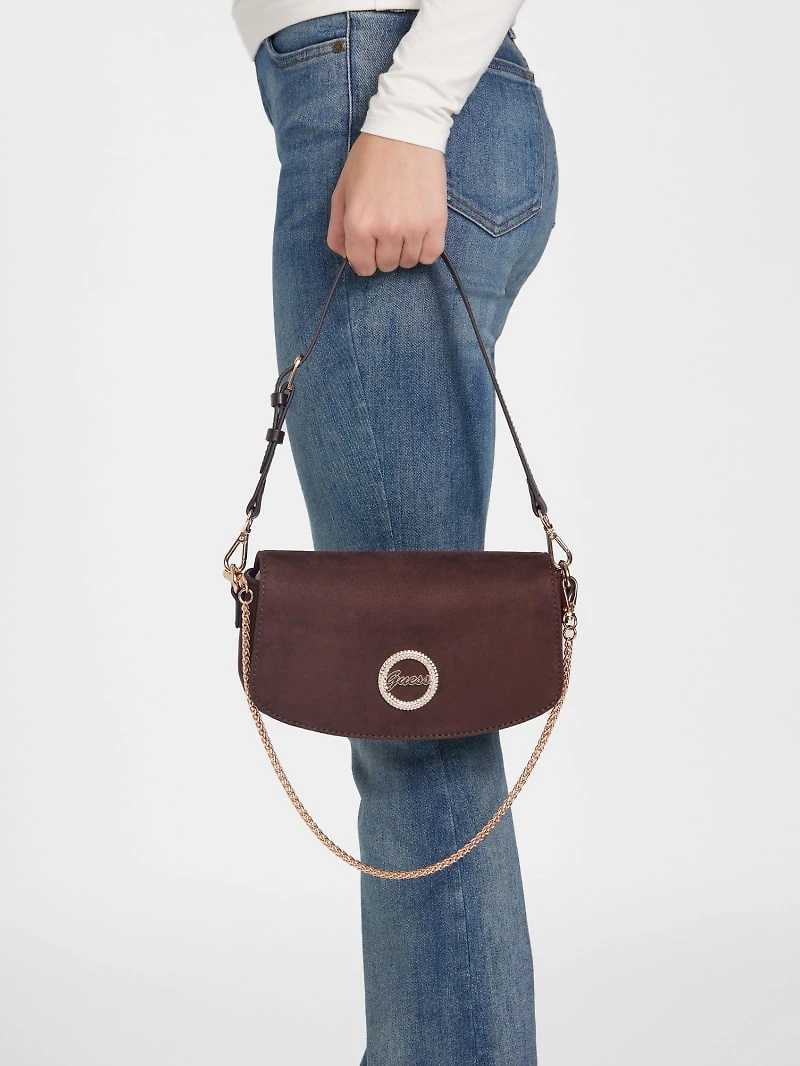 Lumina Faux-Suede Shoulder Bag