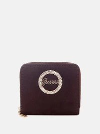 Lumina Faux-Suede Small Zip-Around Wallet