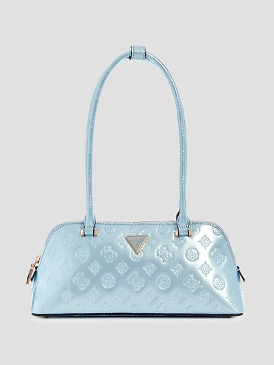 Arnela Debossed Logo Shoulder Satchel