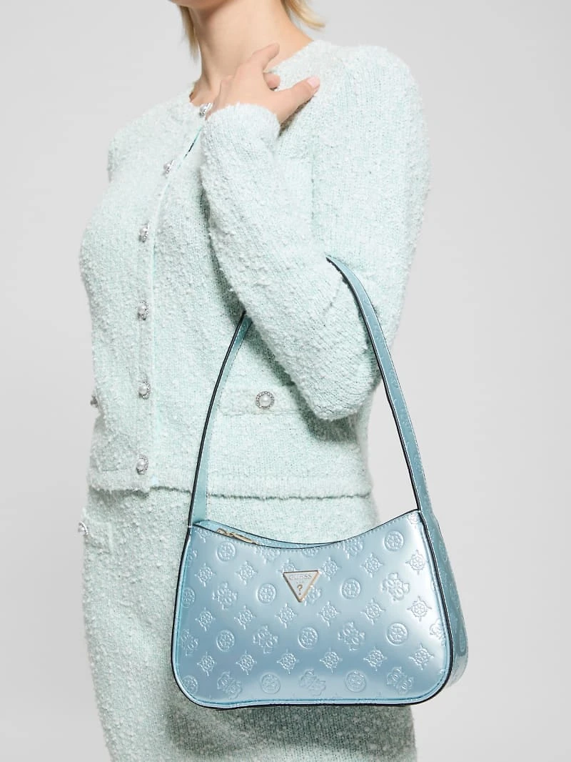 Arnela Debossed Logo Shoulder Bag