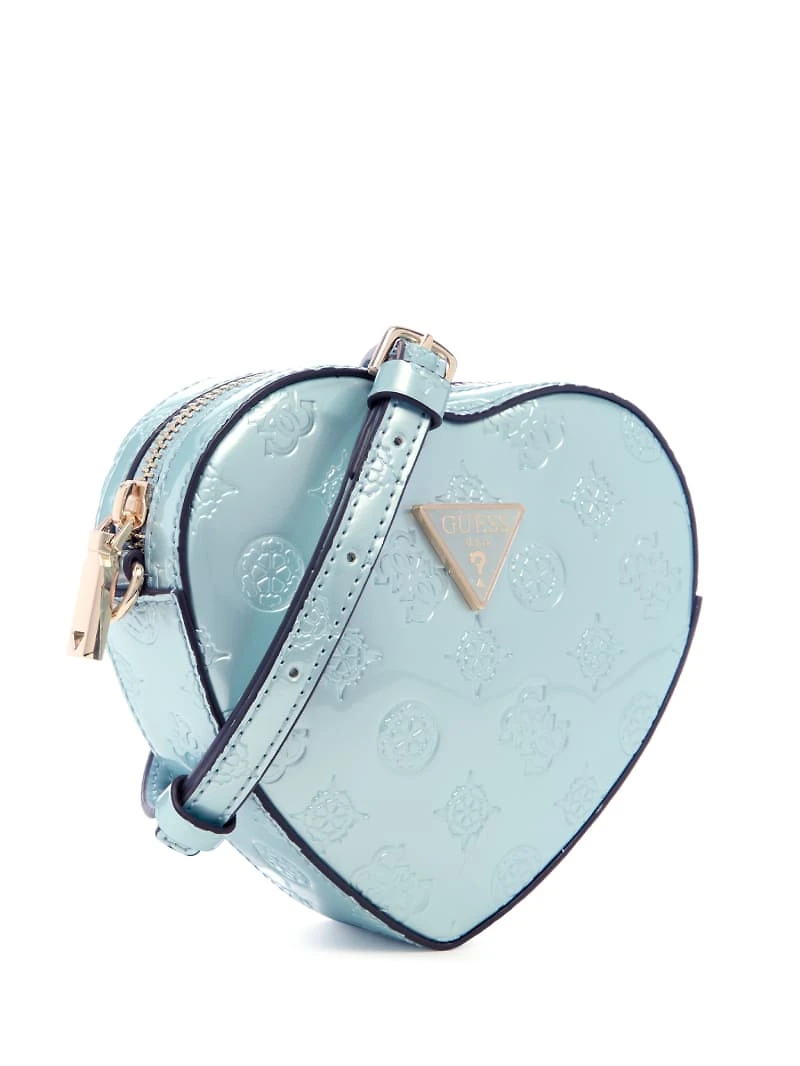 Arnela Debossed Logo Mini Heart Bag
