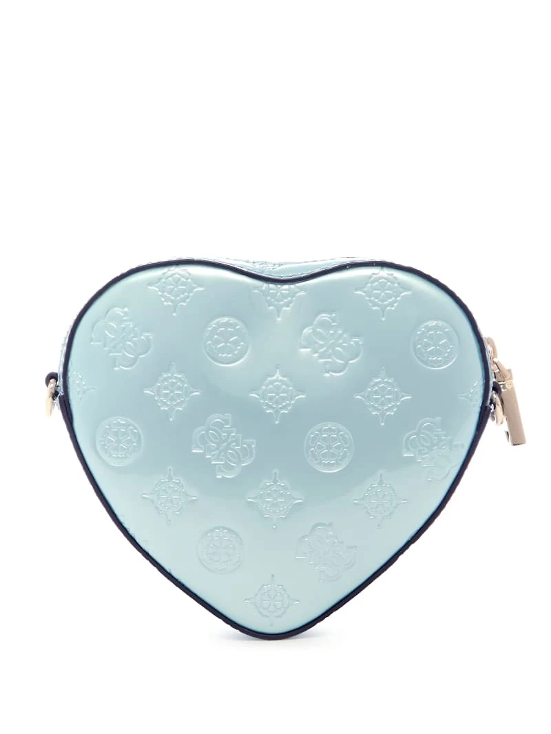 Arnela Debossed Logo Mini Heart Bag