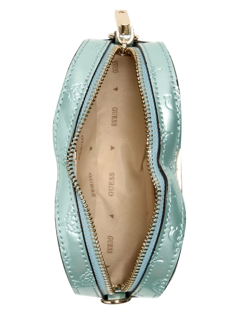 Arnela Debossed Logo Mini Heart Bag