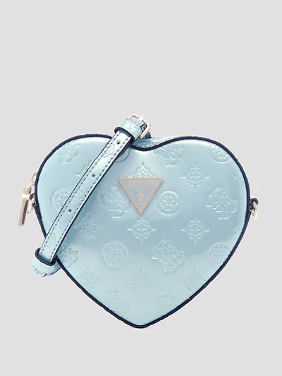 Arnela Debossed Logo Mini Heart Bag