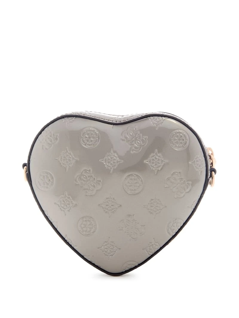 Arnela Debossed Logo Mini Heart Bag