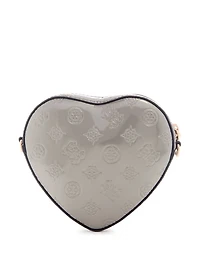 Arnela Debossed Logo Mini Heart Bag