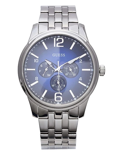 Silver-Tone Multifunction Watch