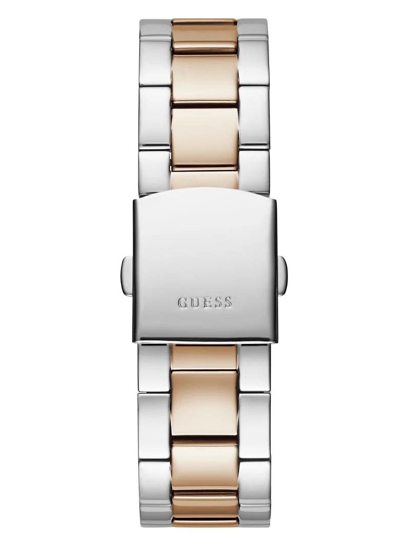 Silver and Bronze-Tone Analog Watch