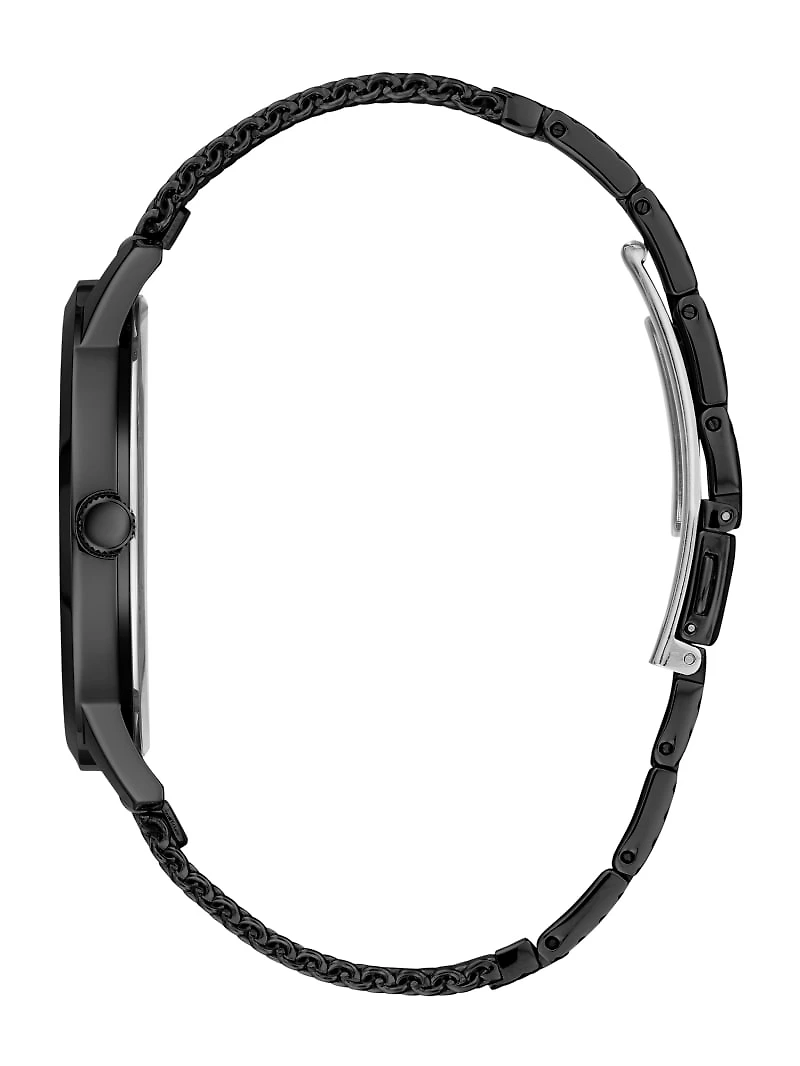 Black and Silver Analog Watch