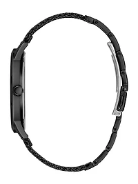 Black and Silver Analog Watch