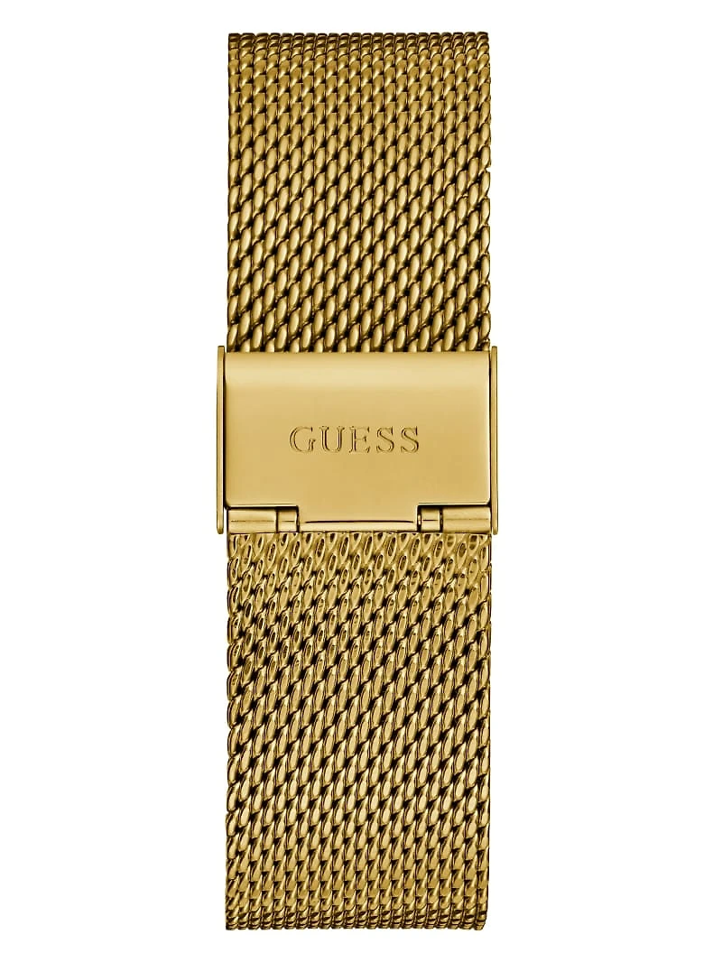 Gold-Tone and Black Analog Watch