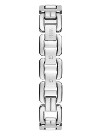 Silver-Tone Round Analog Watch