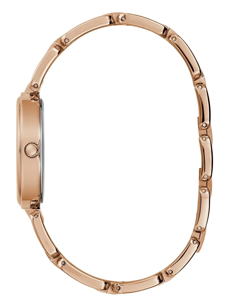 Rose Gold-Tone Round Analog Watch