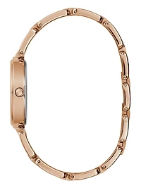 Rose Gold-Tone Round Analog Watch