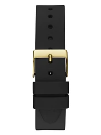 Gold-Tone Silicone Analog Watch Set