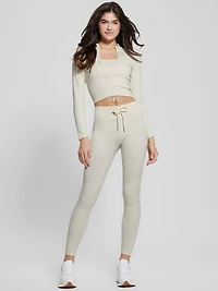 Seamless Ribbed Zip Active Top