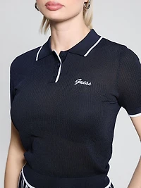 Open-Knit Signature Polo