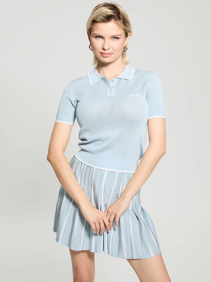 Open-Knit Signature Polo
