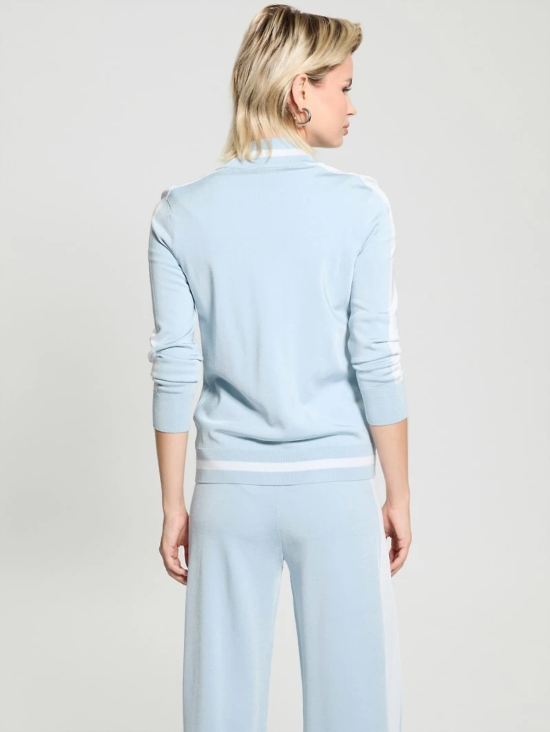 Striped Sweater Jacket