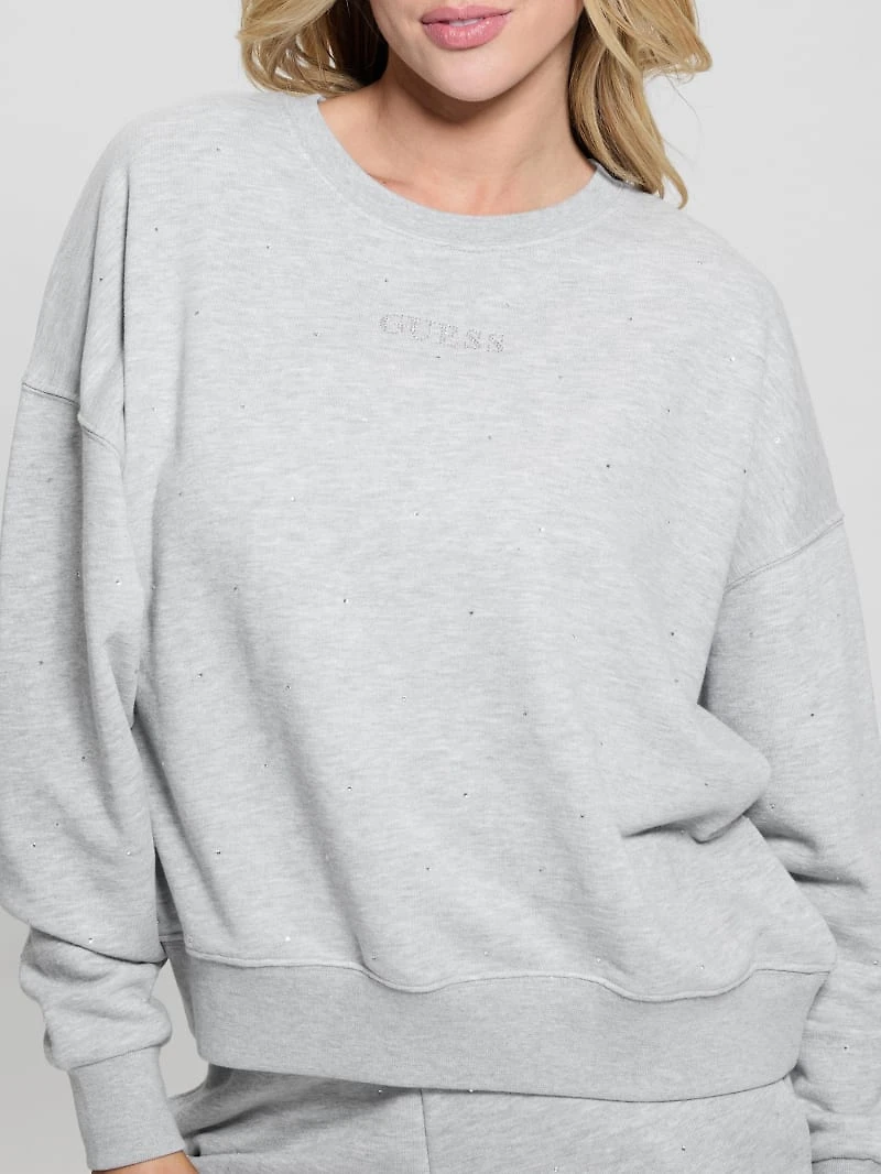 Rhinestone Logo Sweatshirt