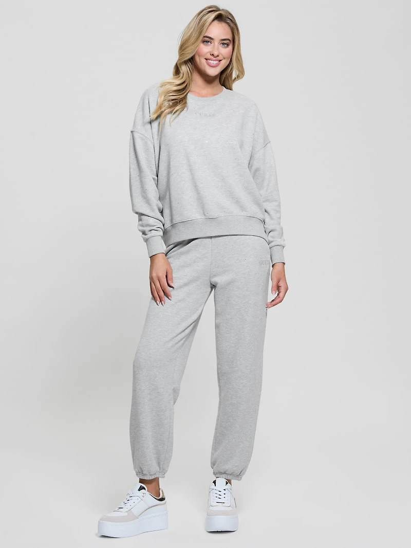 Rhinestone Logo Sweatshirt