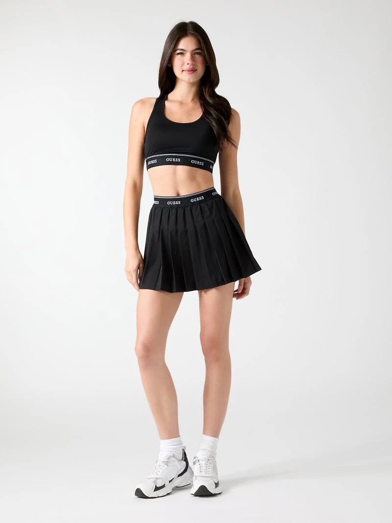 Pleated mini skirt