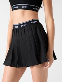 Pleated mini skirt