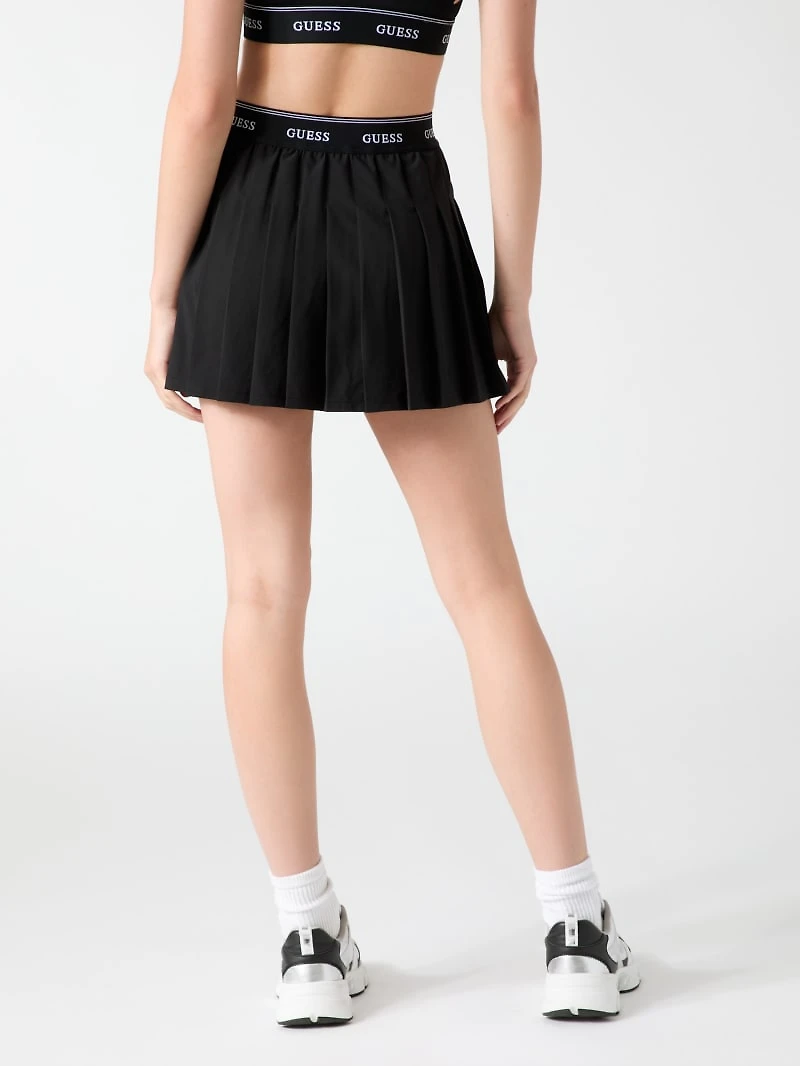 Pleated mini skirt