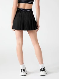 Pleated mini skirt