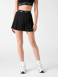 Pleated mini skirt