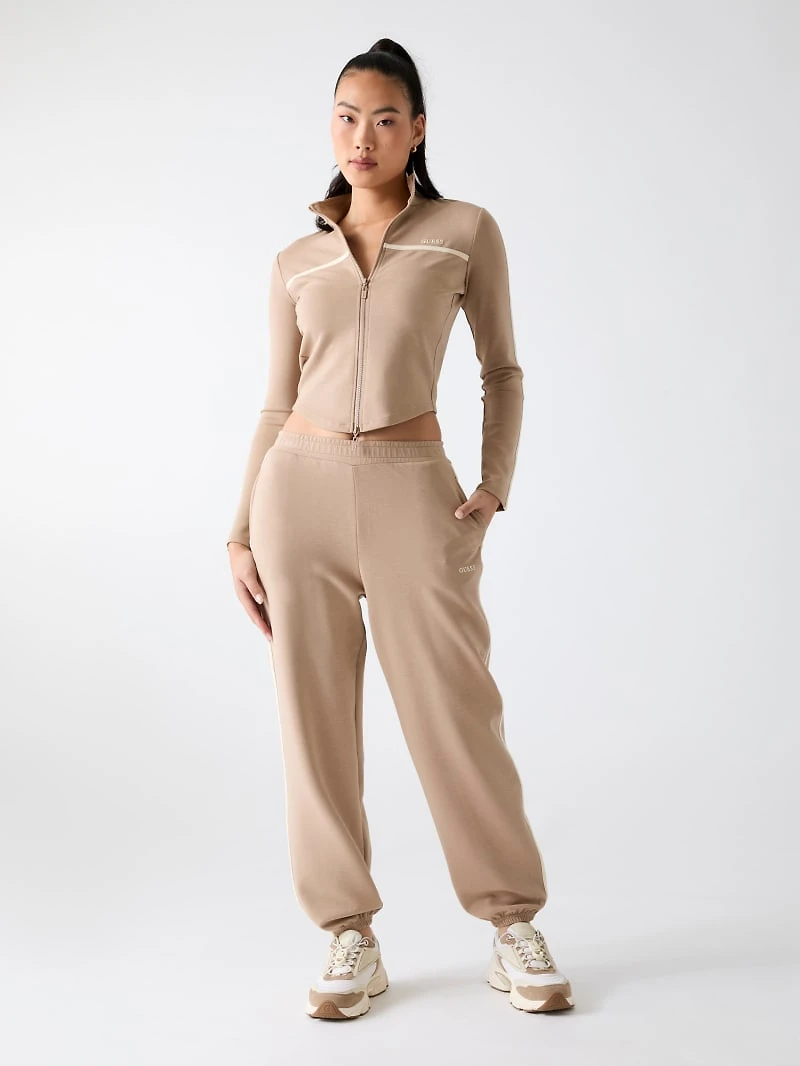 Full-zip logo sweatshirt