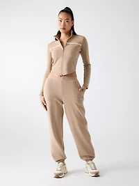 Full-zip logo sweatshirt