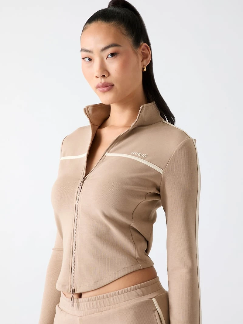 Full-zip logo sweatshirt