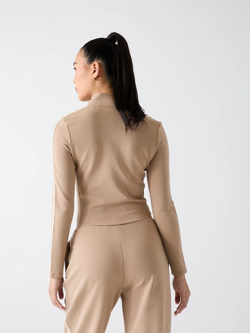 Full-zip logo sweatshirt