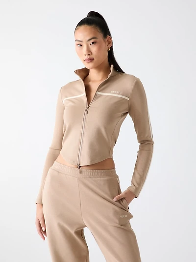 Full-zip logo sweatshirt