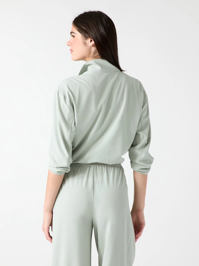 High neck sweatshirt