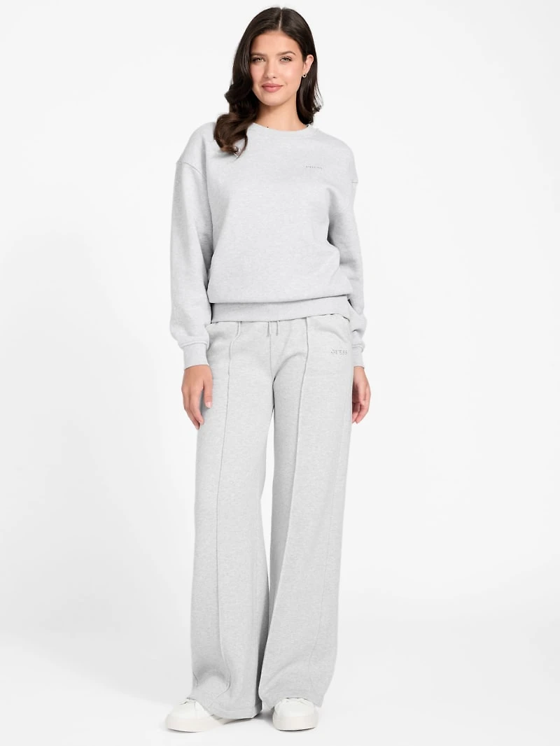 Straight wide-leg pants