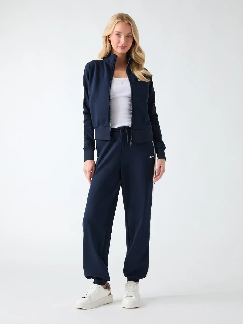 Crocheted-band joggers