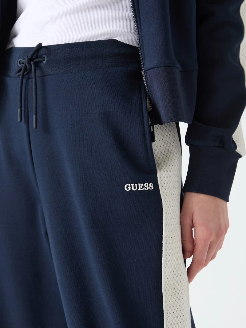 Crocheted-band joggers