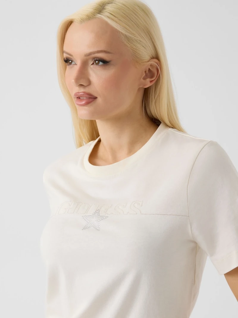 Rhinestones logo t-shirt