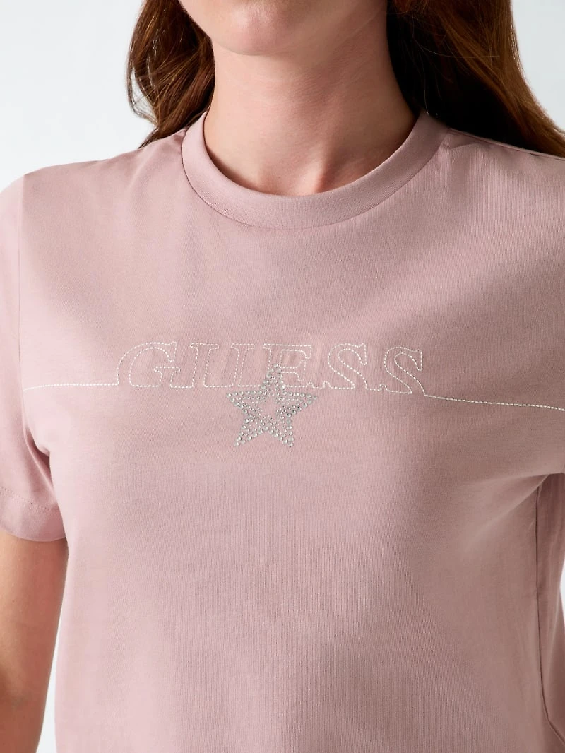 Rhinestones logo t-shirt