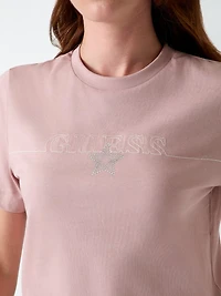 Rhinestones logo t-shirt