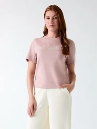 Rhinestones logo t-shirt