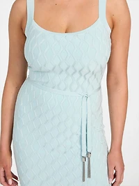 Genna Diamond Knit Sweater Dress